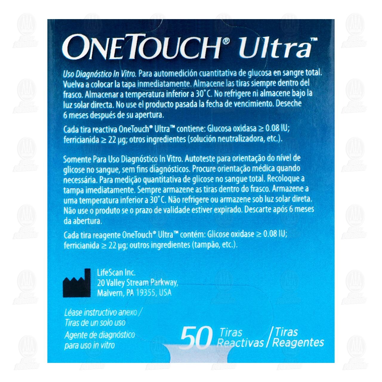 One Touch Ultra Tiras Reactivas, 50 pzas. image number 2