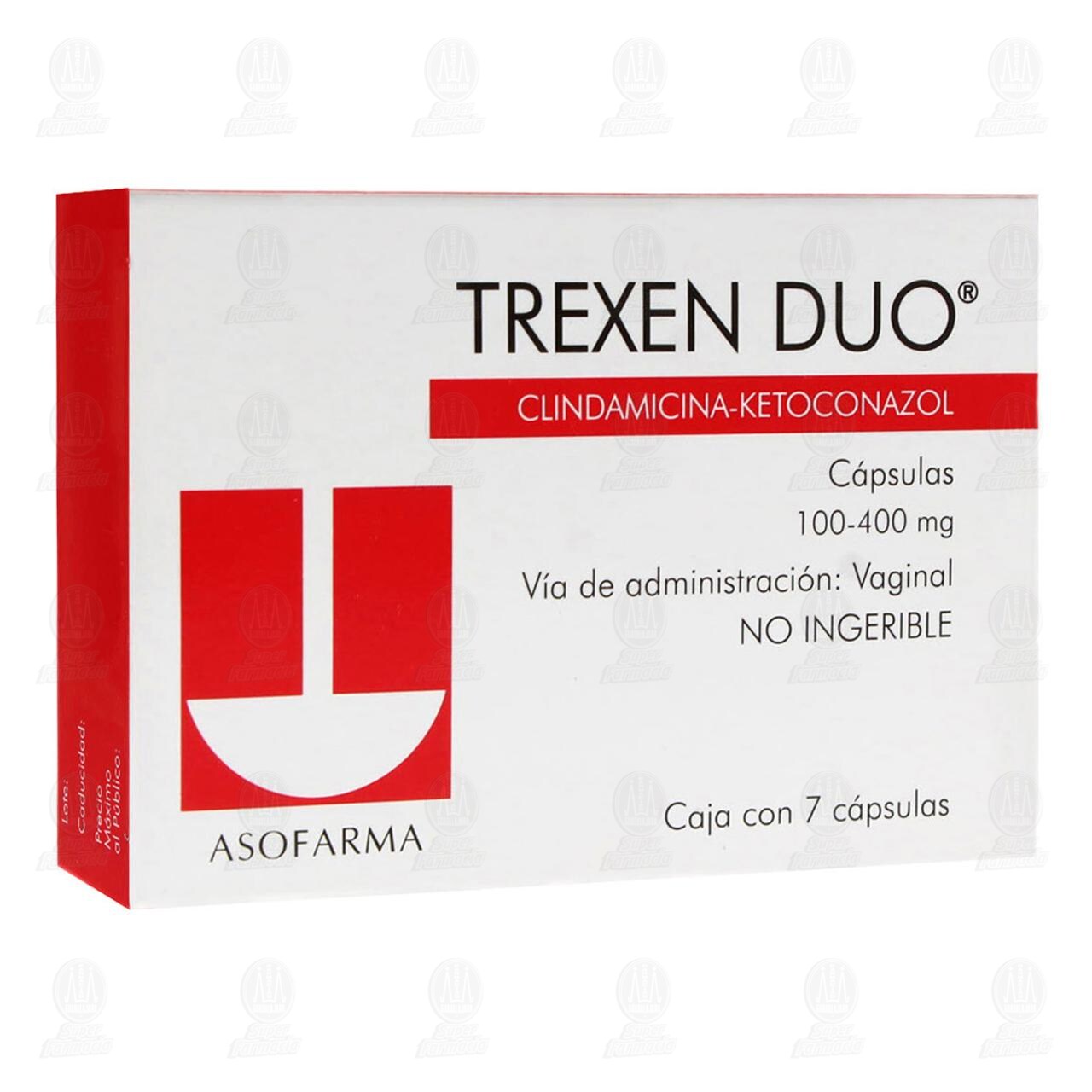 Trexen Duo 100-400mg, 7 C&aacute;psulas. image number 0