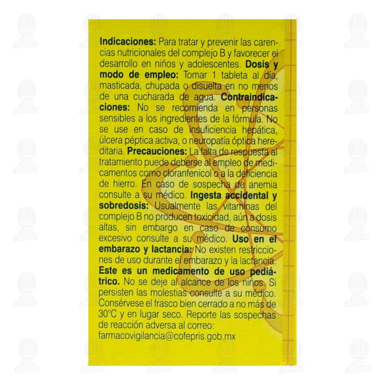 Bedoyecta Pediátrica, 30 Tabletas. image number 4