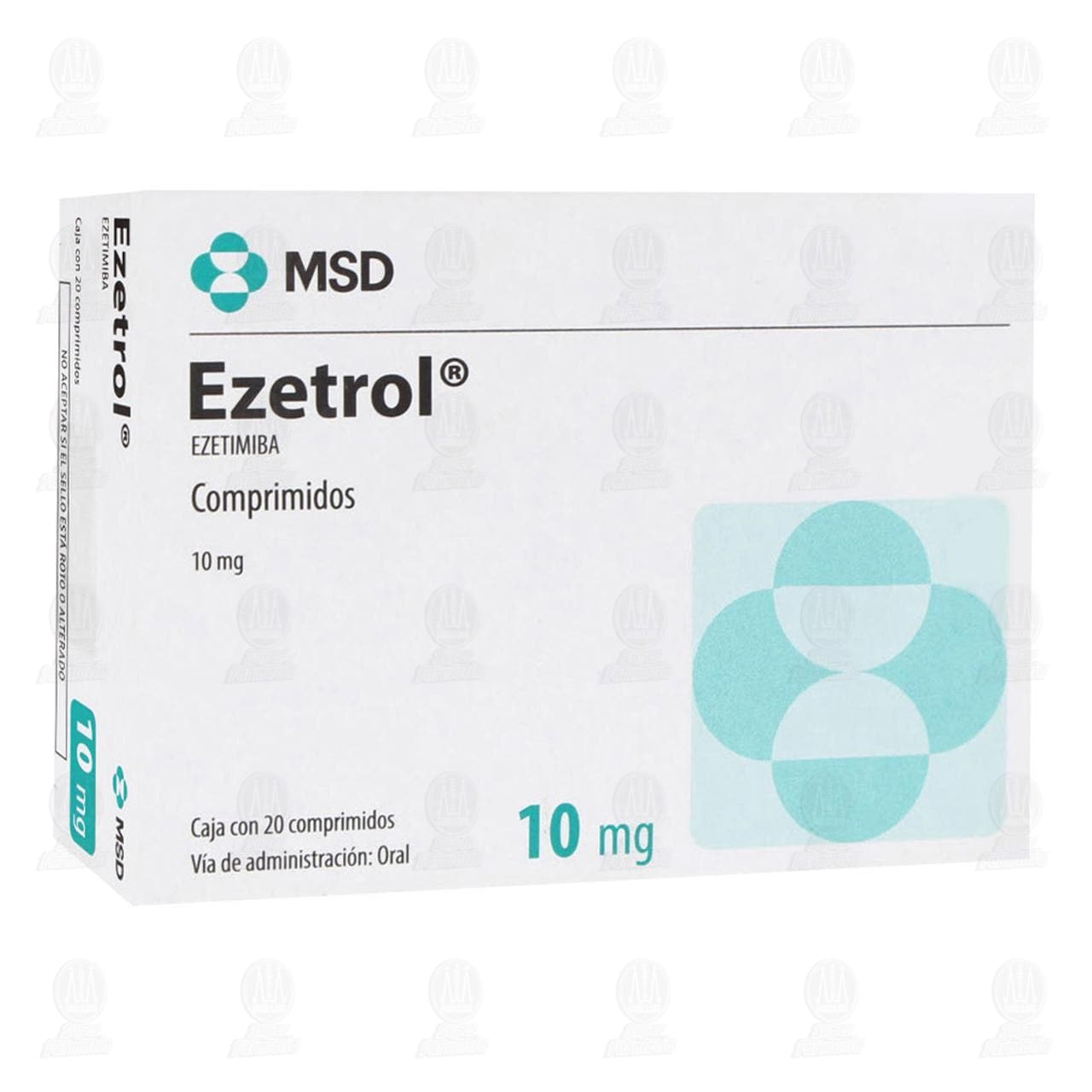 Ezetrol 10 mg, 20 Comprimidos.