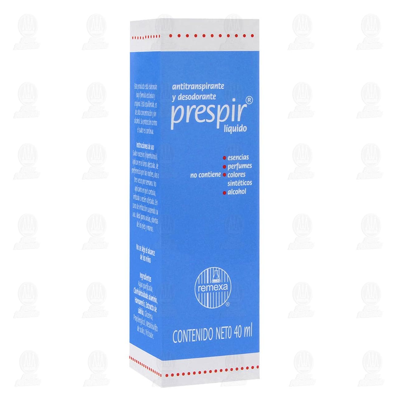 Antitranspirante Prespir L&iacute;quido, 40 ml. image number 0