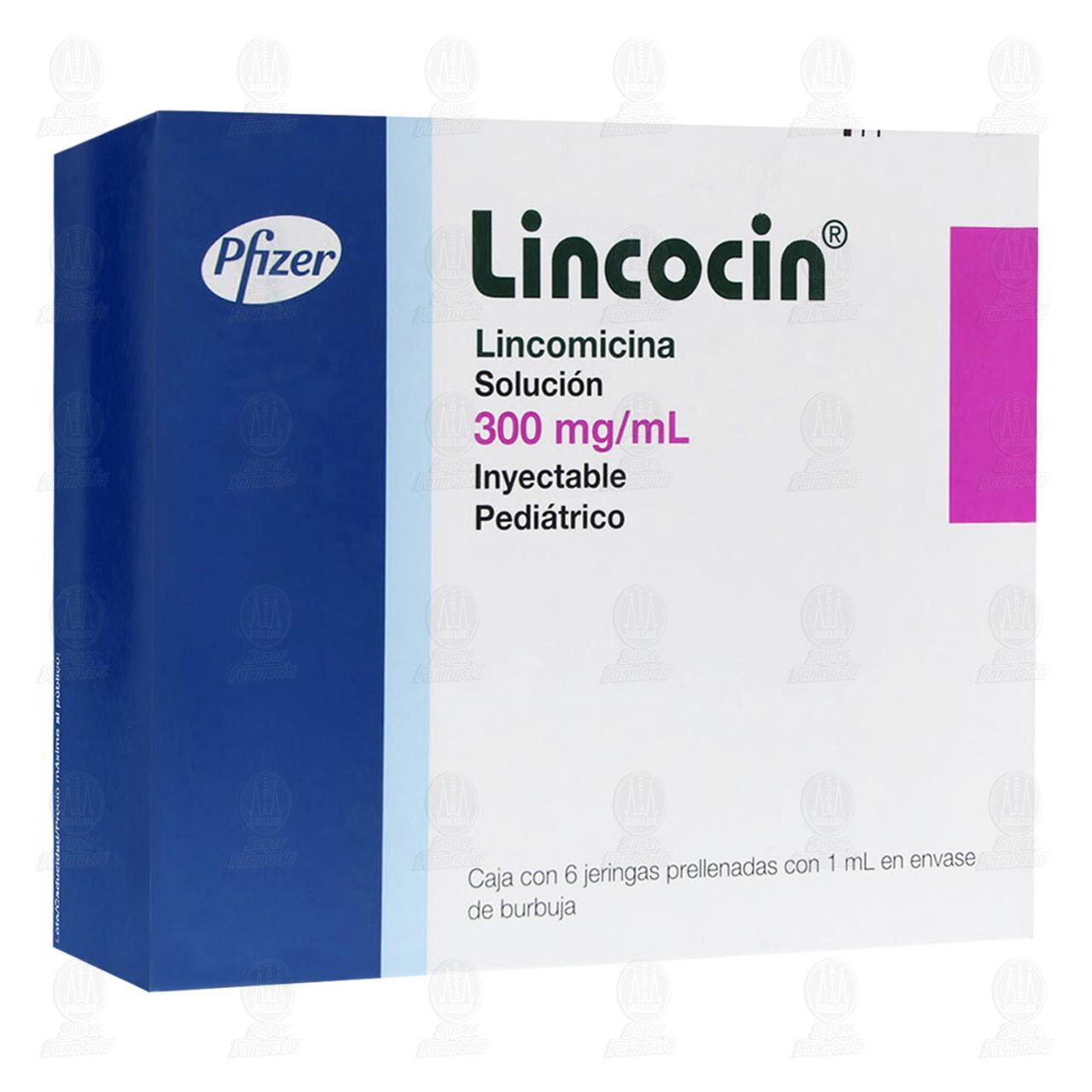 Lincocin 300mg/1ml, 6 Jeringas Prellenadas. image number 0