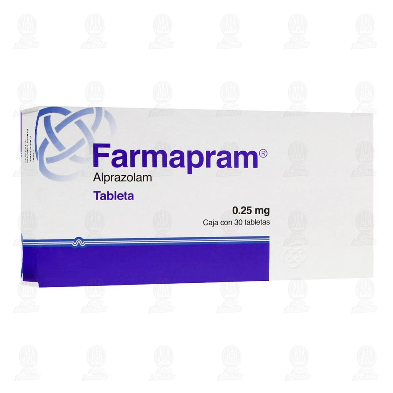 Farmapram 0.25 mg, 30 Tabletas. image number 0