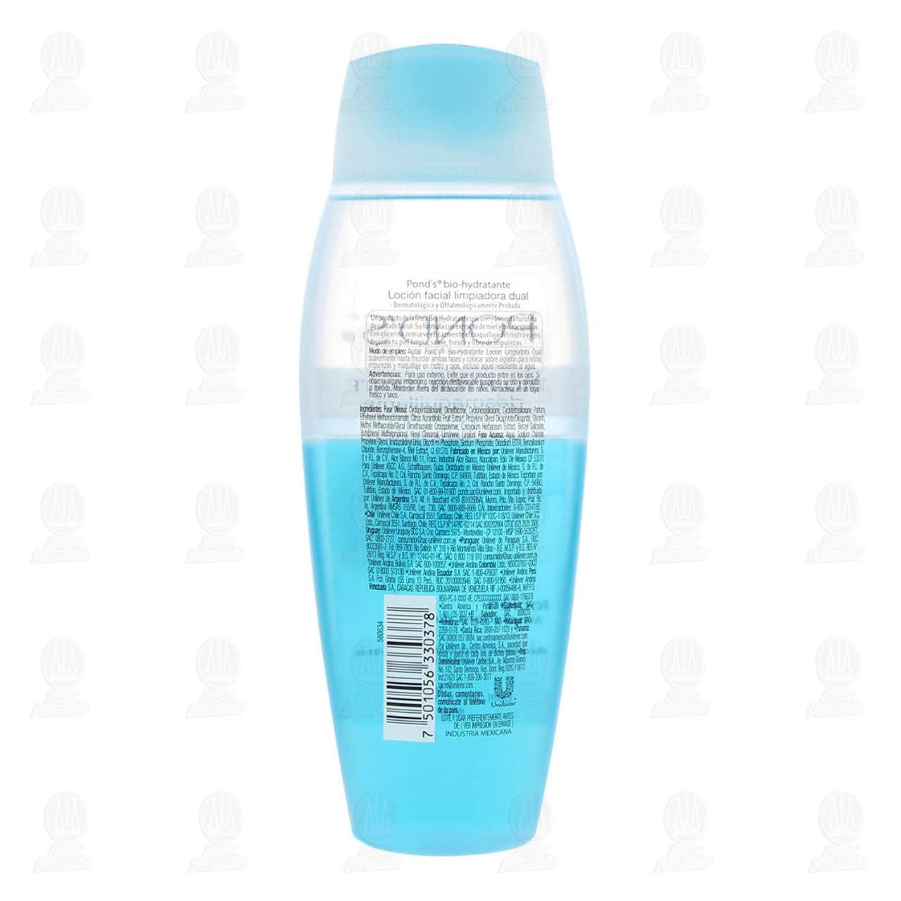 Loción Limpiadora Pond's Bio-Hydratante Desmaquillante Dual, 200 ml. image number 2