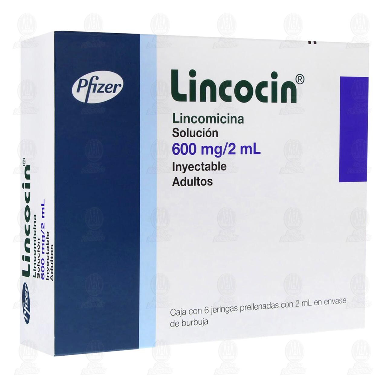 Lincocin 600mg/2ml, 6 Jeringas Prellenadas. image number 0