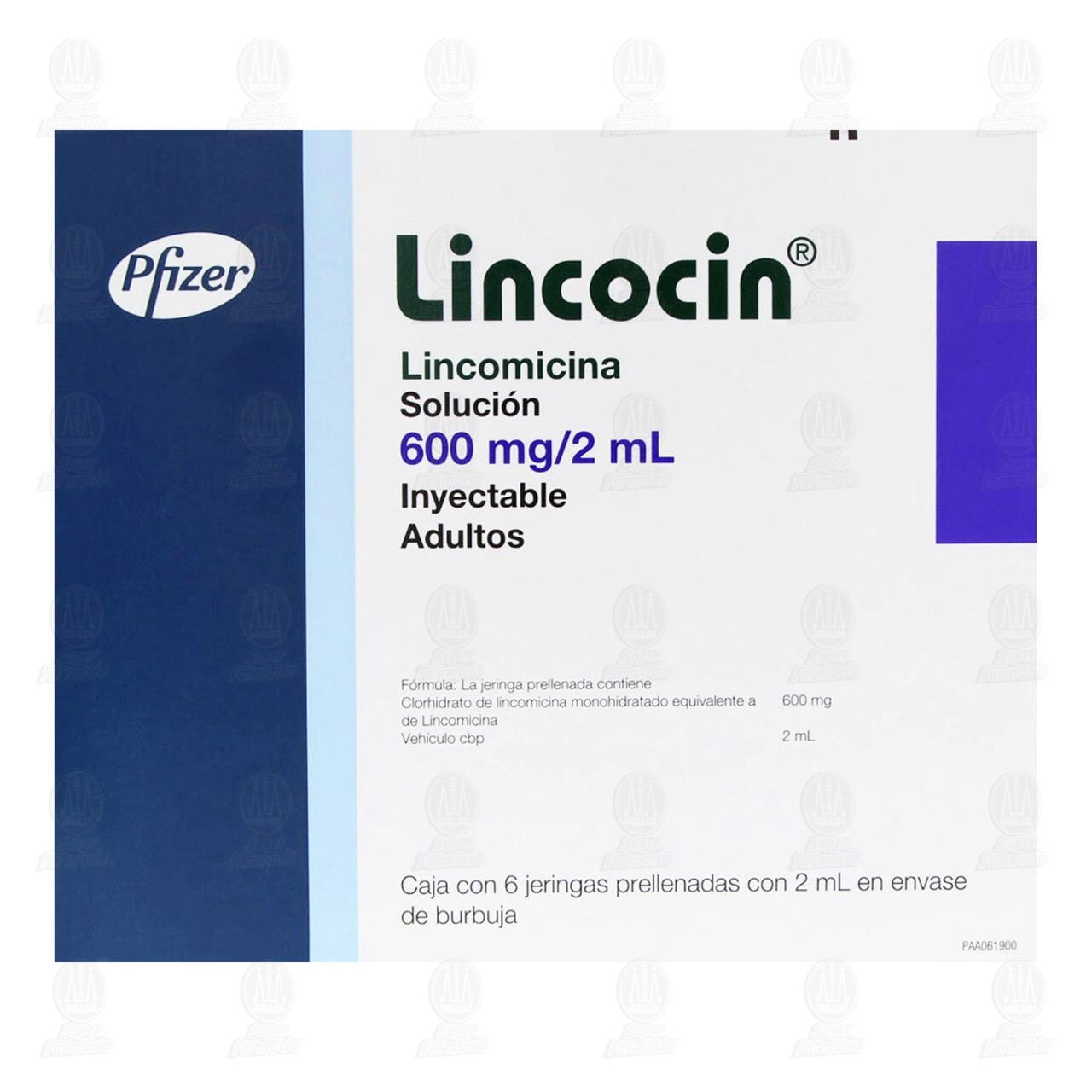 Lincocin 600mg/2ml, 6 Jeringas Prellenadas. image number 2