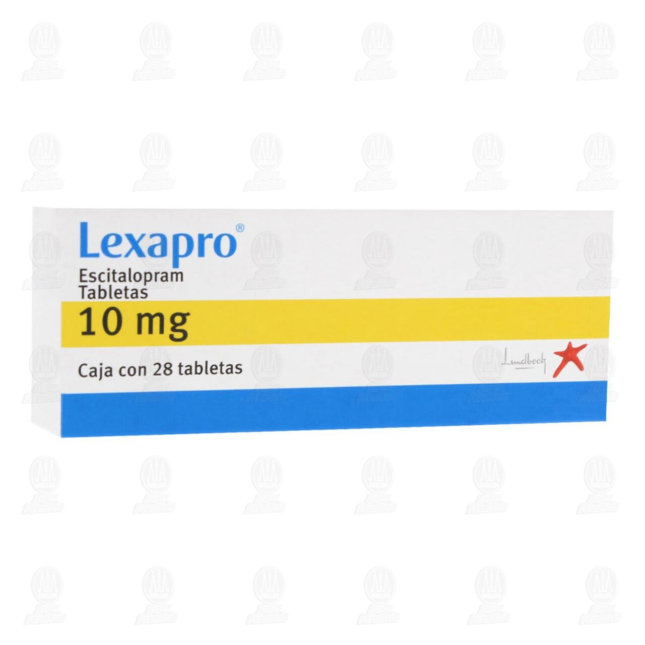 Lexapro 10 mg, 28 Tabletas. image number 0