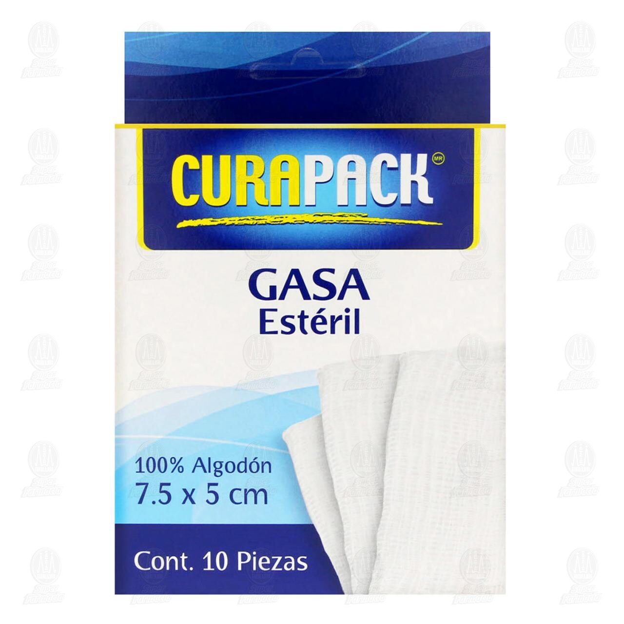 Gasa Estéril Curapack 7.5cm x 5cm, 10 pzas. image number 1
