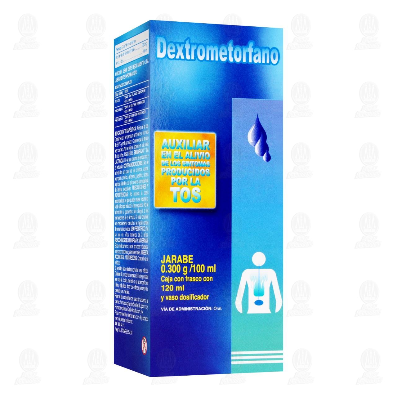 Dextrometorfano Jarabe 0.300g/100ml, 120 ml Pharmalife. image number 0