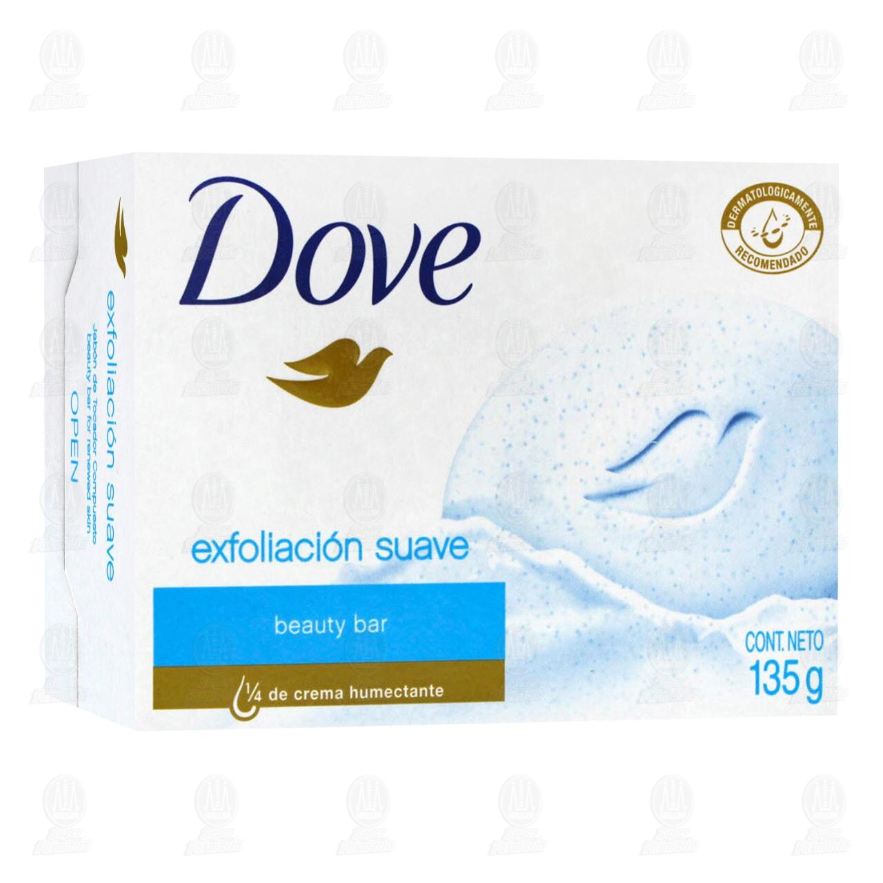 Jab&oacute;n de Tocador Dove Exfoliaci&oacute;n Suave con Crema, 135 gr. image number 0