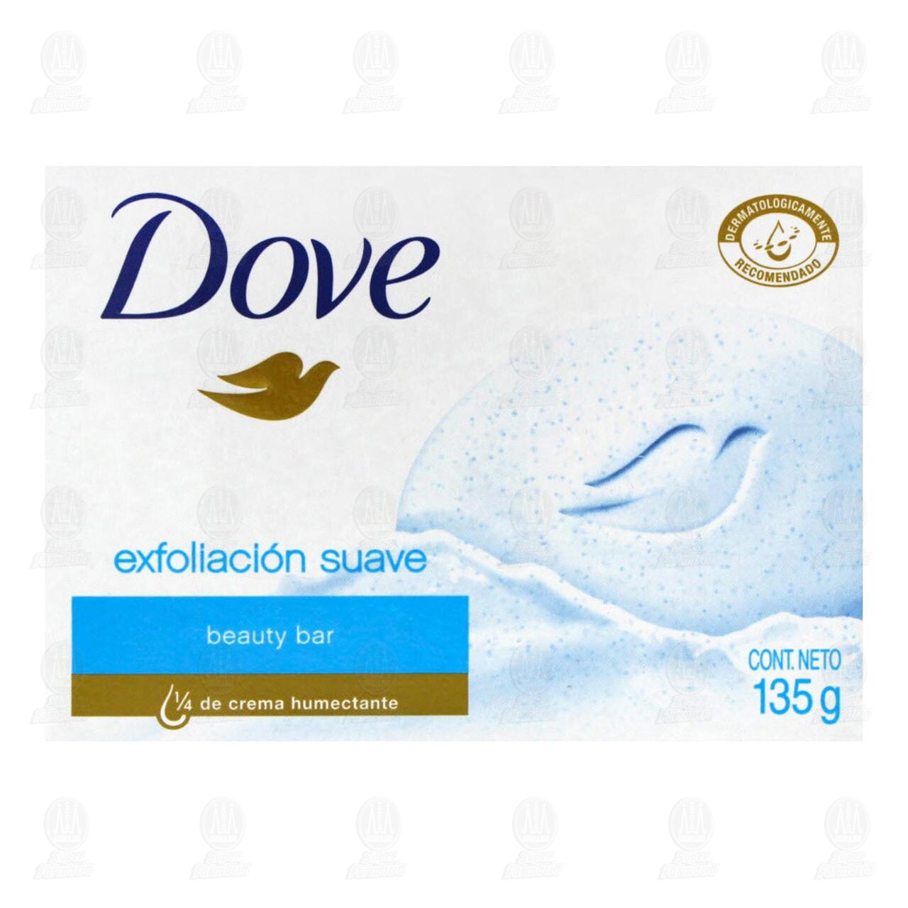 Jab&oacute;n de Tocador Dove Exfoliaci&oacute;n Suave con Crema, 135 gr. image number 1