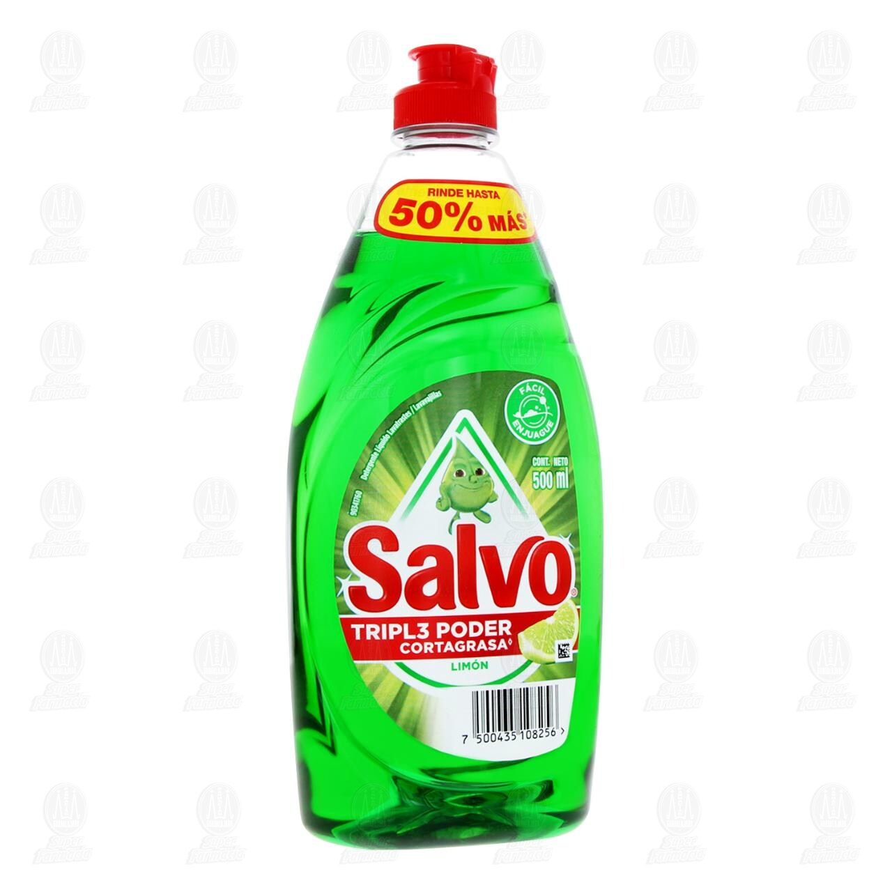 Lavatrastes L&iacute;quido Salvo Lim&oacute;n, 500 ml. image number 0