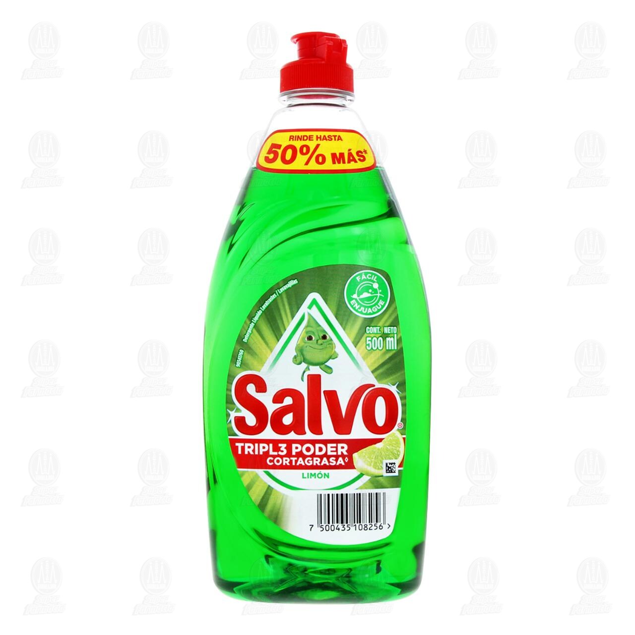 Lavatrastes L&iacute;quido Salvo Lim&oacute;n, 500 ml. image number 1