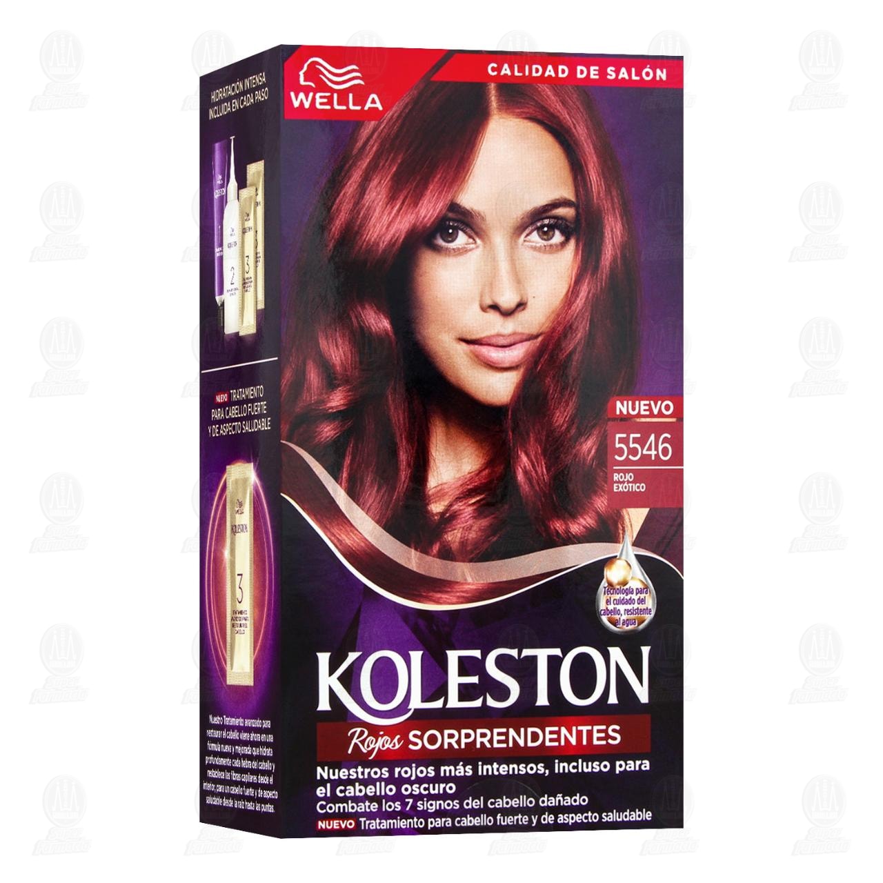Imagen para Tinte Koleston Rojos Sorprendentes Color Rojo Exótico (5546), 8 pzas.