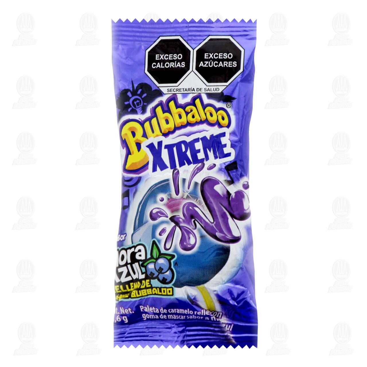 Paleta Bubbaloo Xtreme Mora Azul, 16.6 gr. image number 0