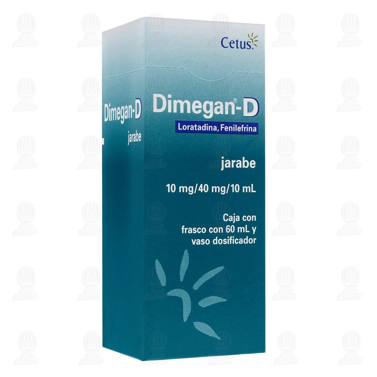 Dimegan D Jarabe 10mg/40mg/10ml, 60 ml.