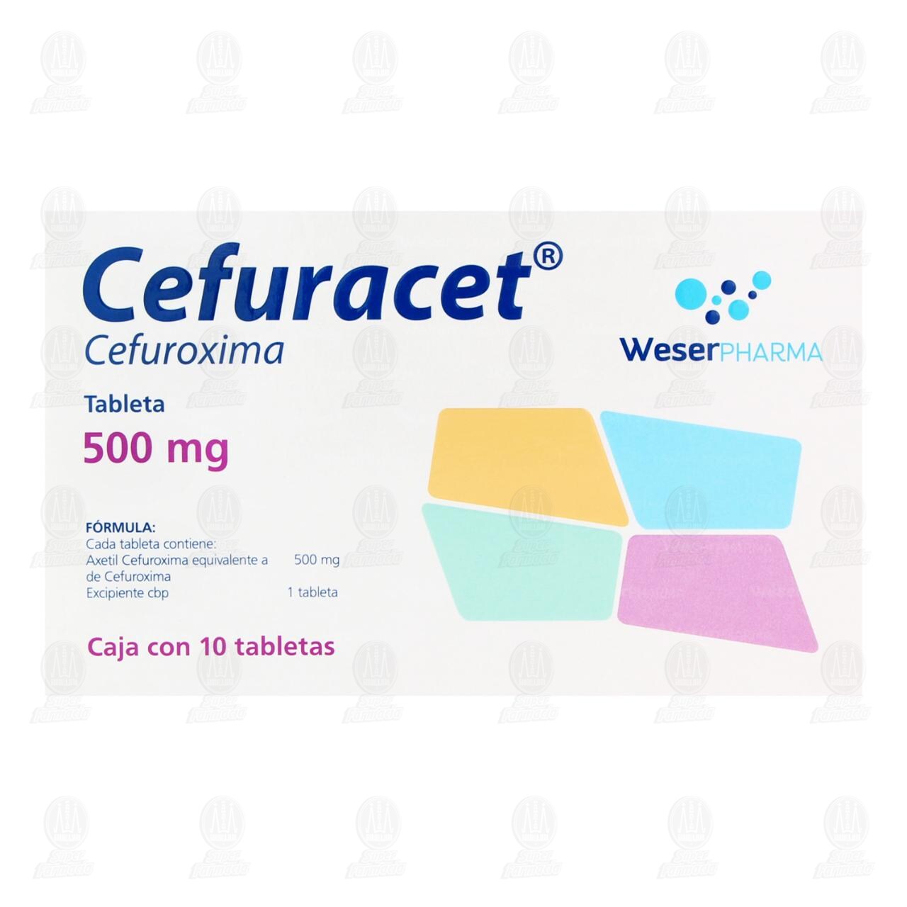 Cefuracet 500 mg, 10 Tabletas. image number 2