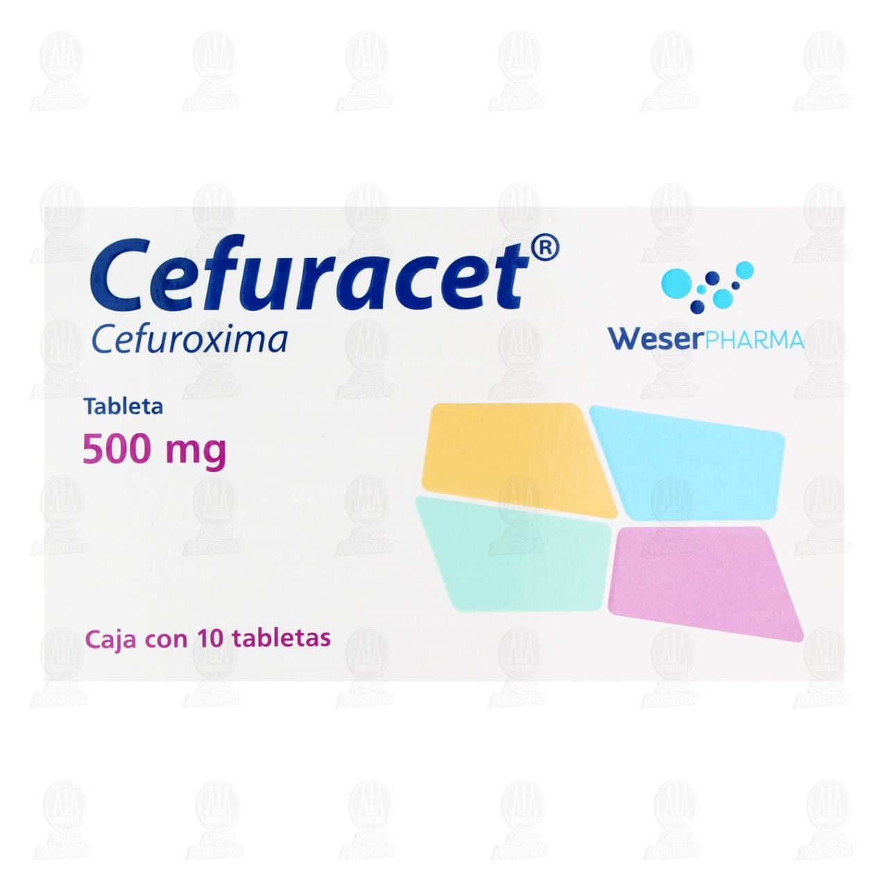 Cefuracet 500 mg, 10 Tabletas. image number 1