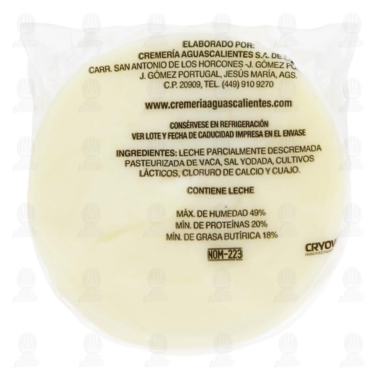 Queso Asadero Aguascalientes, 200 gr. image number 1