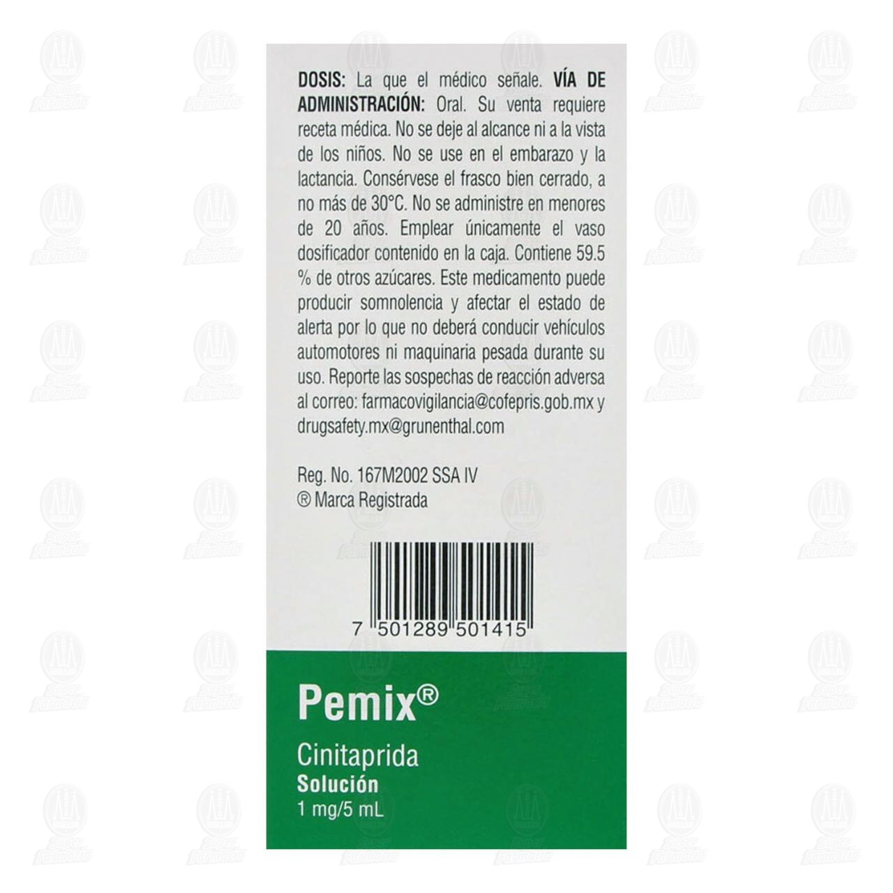 Pemix 1mg/5ml Soluci&oacute;n, 120 ml. image number 3