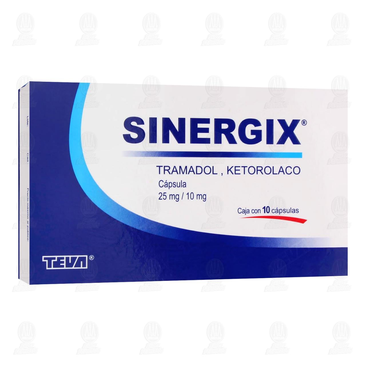 Imagen para Sinergix 25mg/10mg 10 Cápsulas