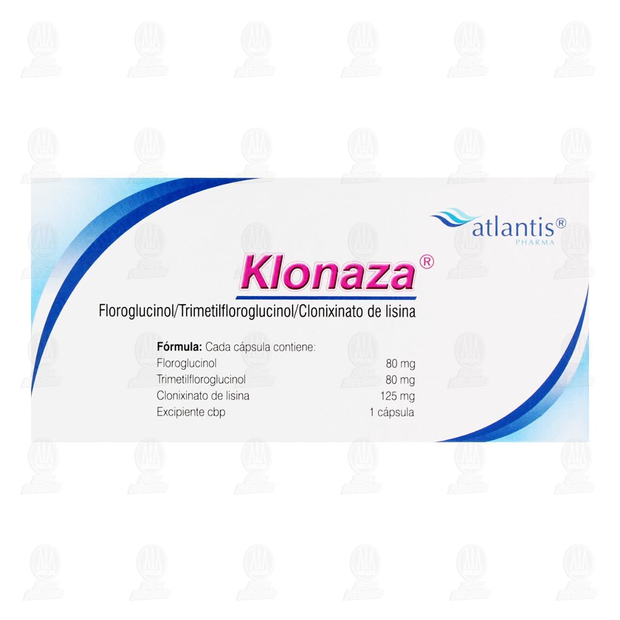 Klonaza 80mg/80mg/125mg, 20 C&aacute;psulas. image number 2
