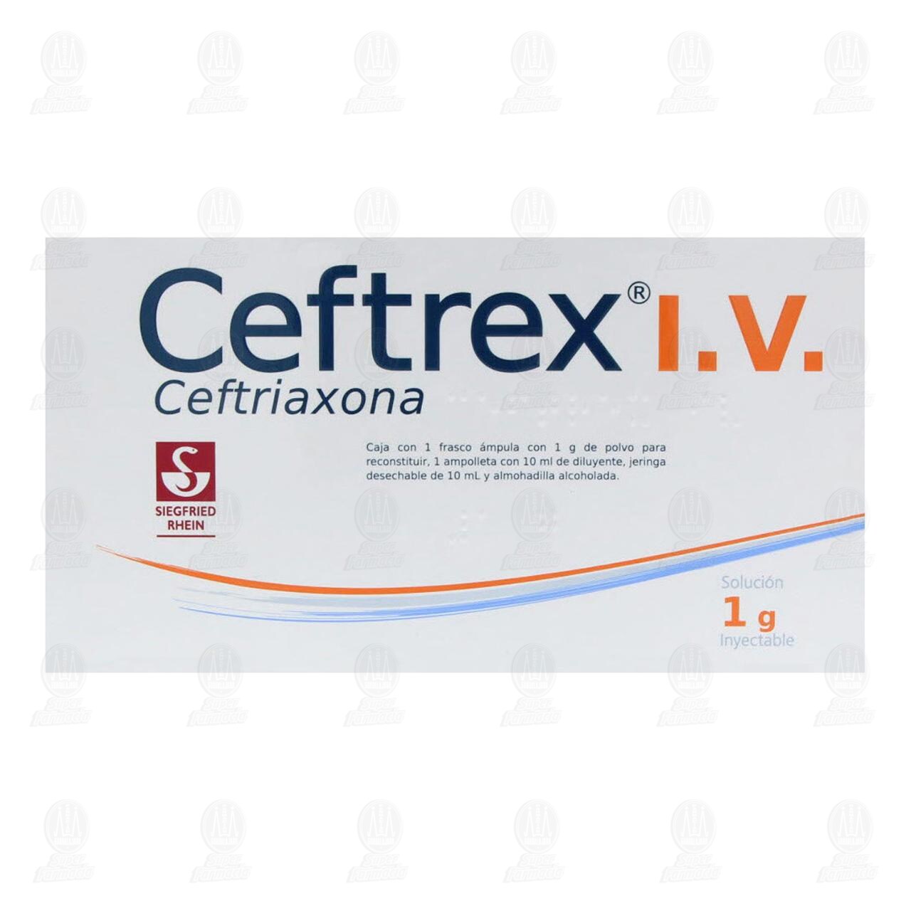 Ceftrex I.V. Soluci&oacute;n Inyectable, 1 gr. image number 1