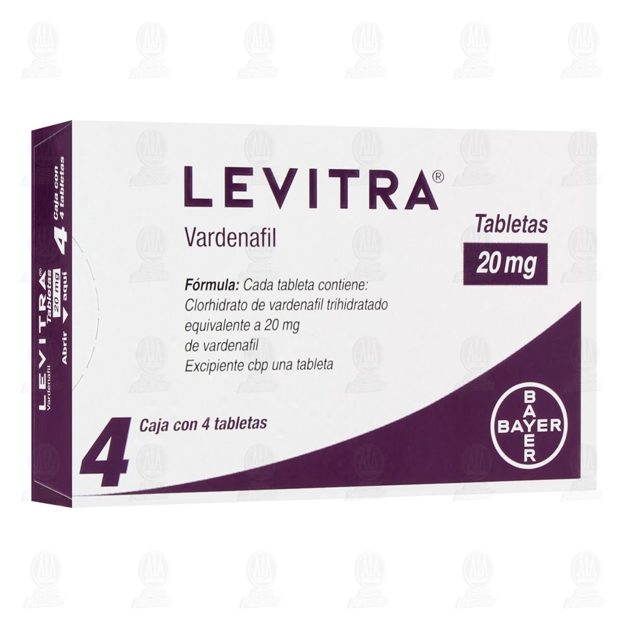 Imagen para Levitra 20 mg, 4 Tabletas.