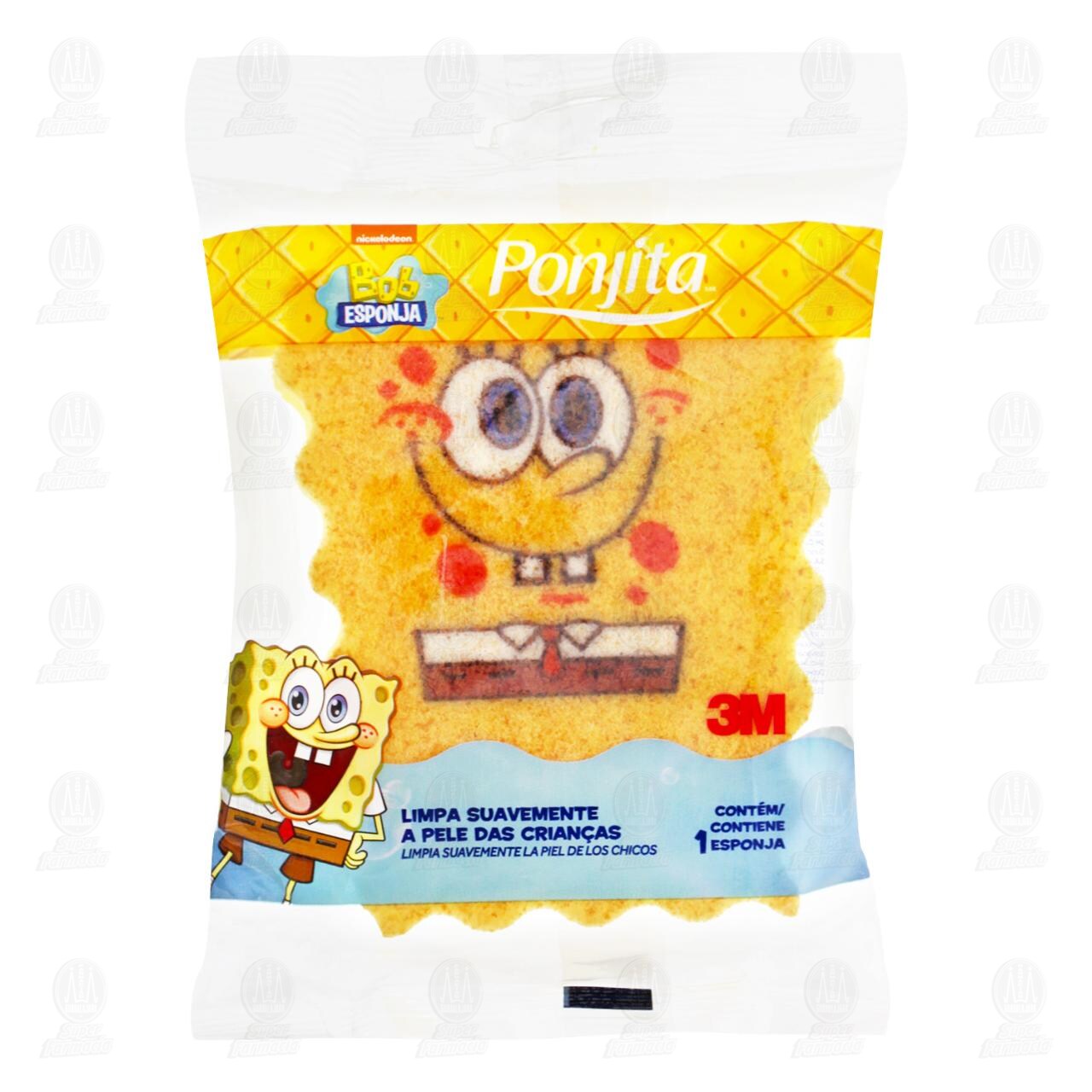 Esponja de Baño Ponjita 3M Infantil Bob Esponja, 1 pz. image number 0
