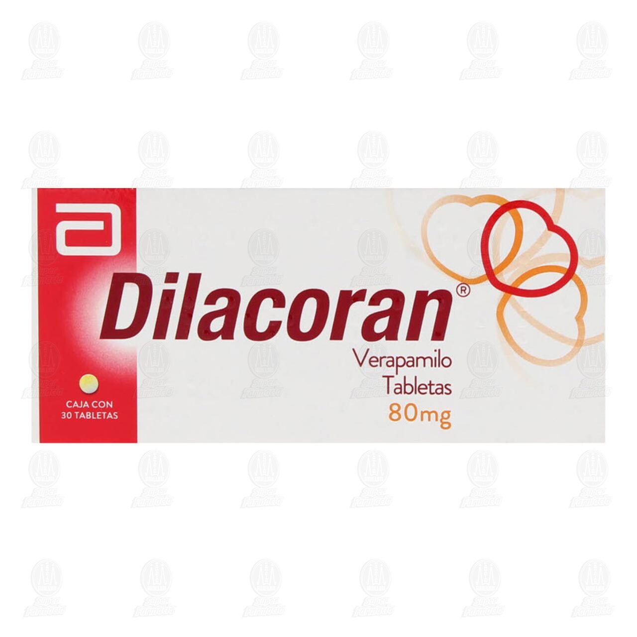 Dilacoran 80 mg, 30 Tabletas. image number 1