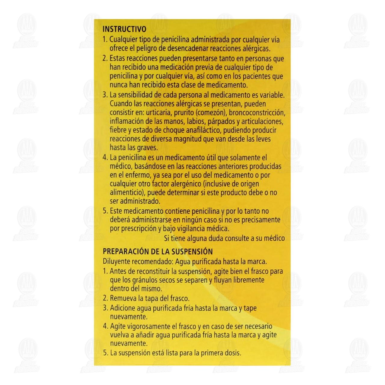 Augmentin ES 600mg/42.9/5ml Suspensi&oacute;n, 50 ml. image number 3