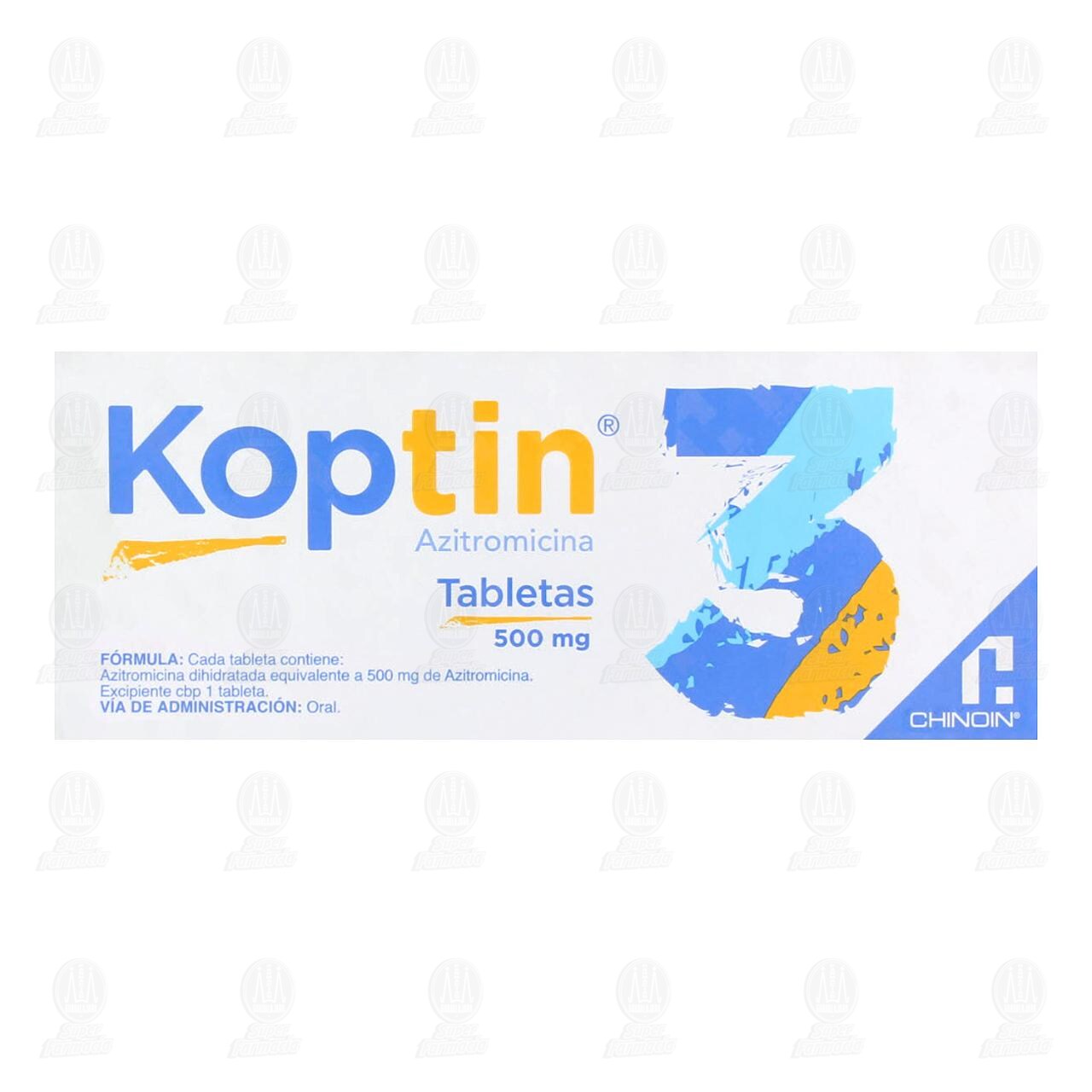 Koptin 500 mg, 3 Tabletas. image number 2