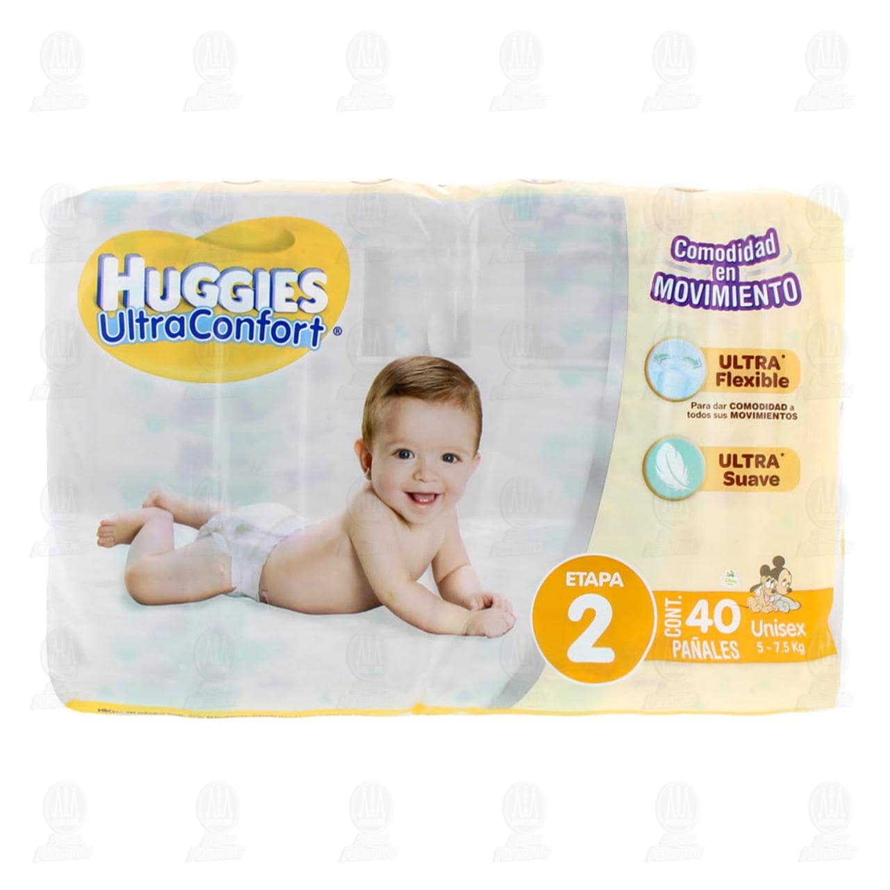 Pañales para Bebé Huggies UltraConfort Unisex Etapa 2, 40 pzas. image number 1