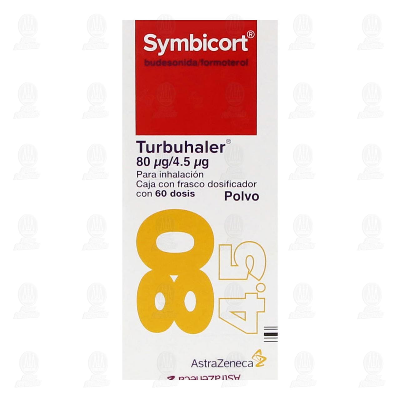 Symbicort Turbuhaler Polvo 80mcg/4.5mcg, 60 Dosis. image number 1