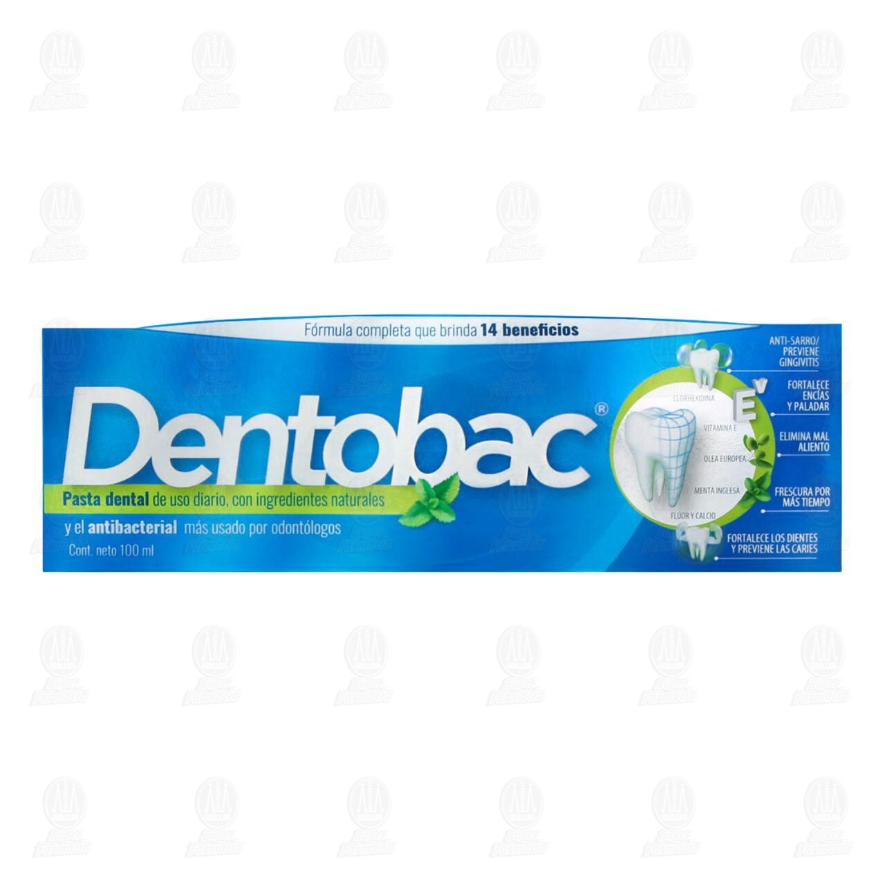 Dentobac Crema 100ml Sabor Menta image number 1