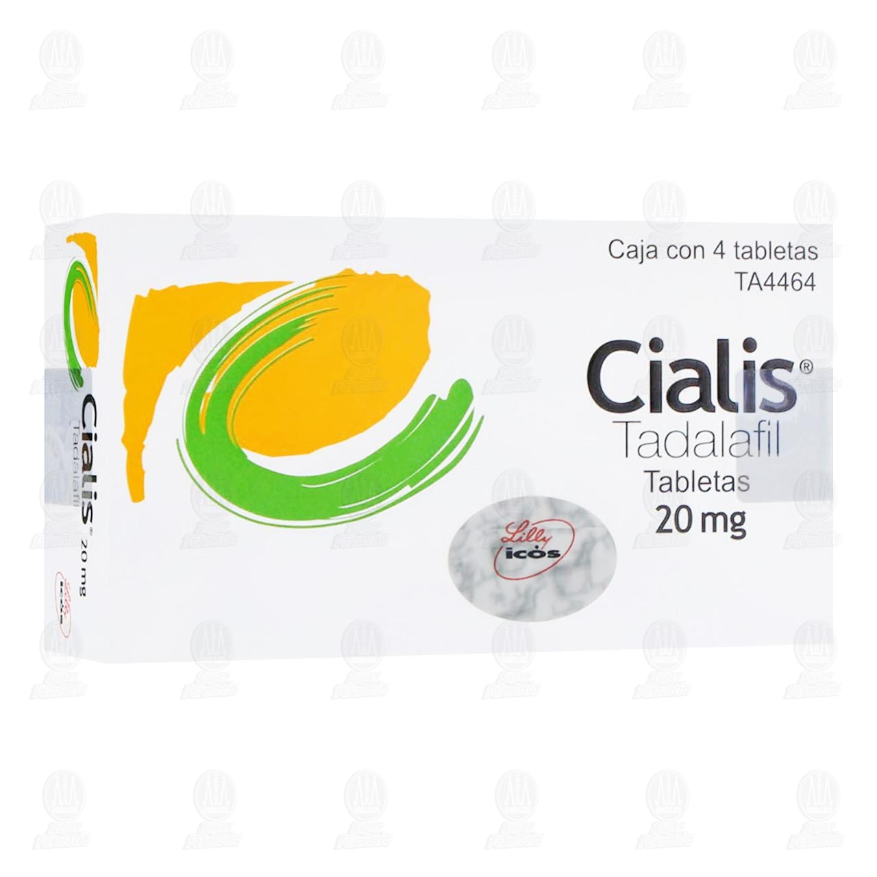 Cialis 20 mg, 4 Tabletas. image number 0