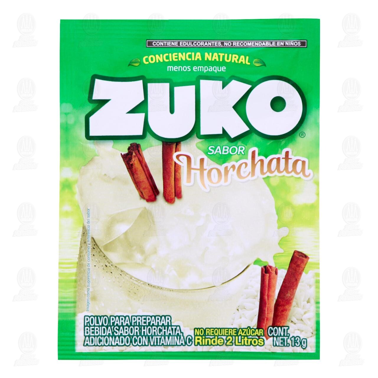 Bebida en Polvo Zuko Sabor Horchata, 13 gr.