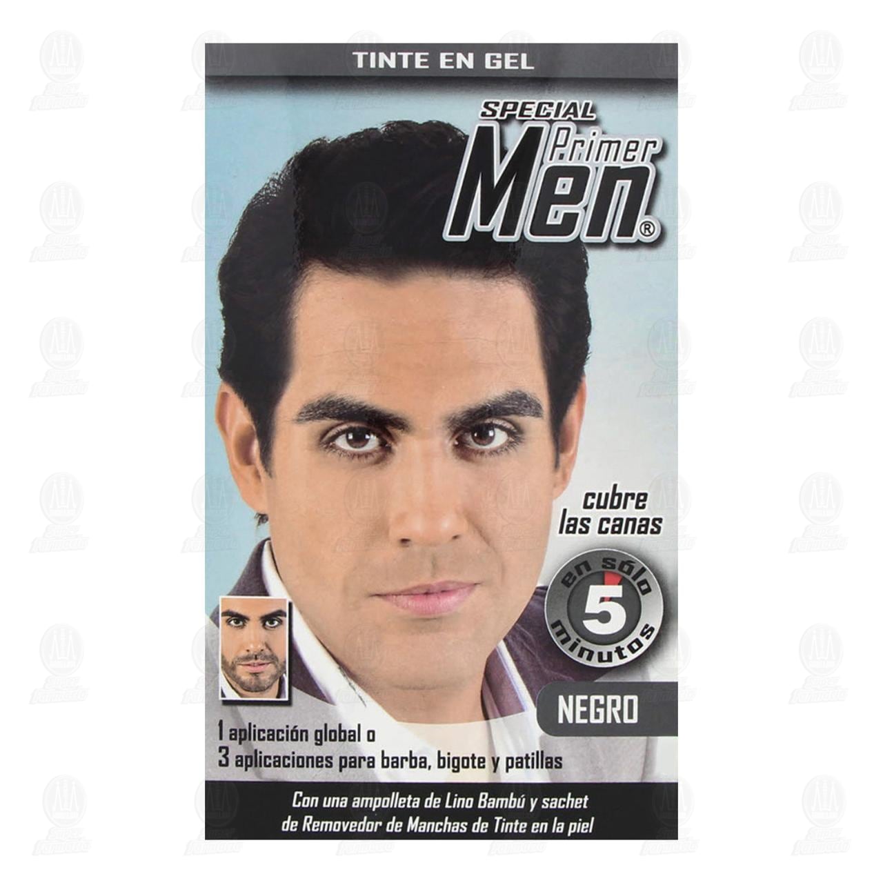 Tinte en Gel Special Primer Men Color Negro con Lino Bamb&uacute;, 1 pz. image number 1