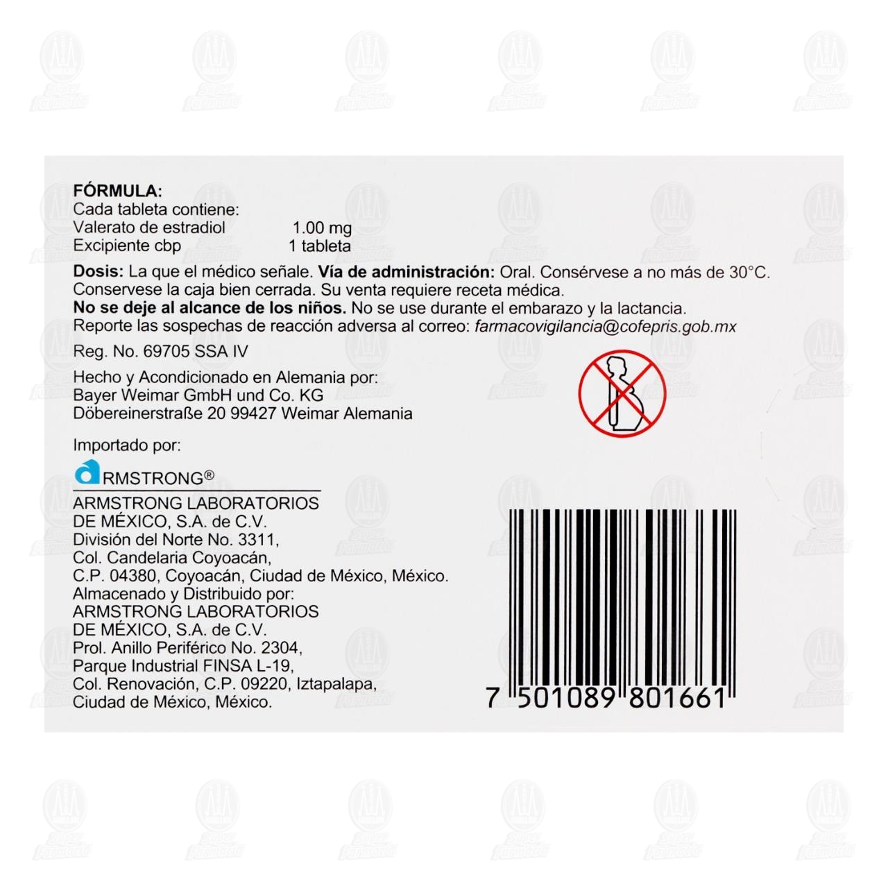 Primogyn 1 mg, 28 Tabletas. image number 2