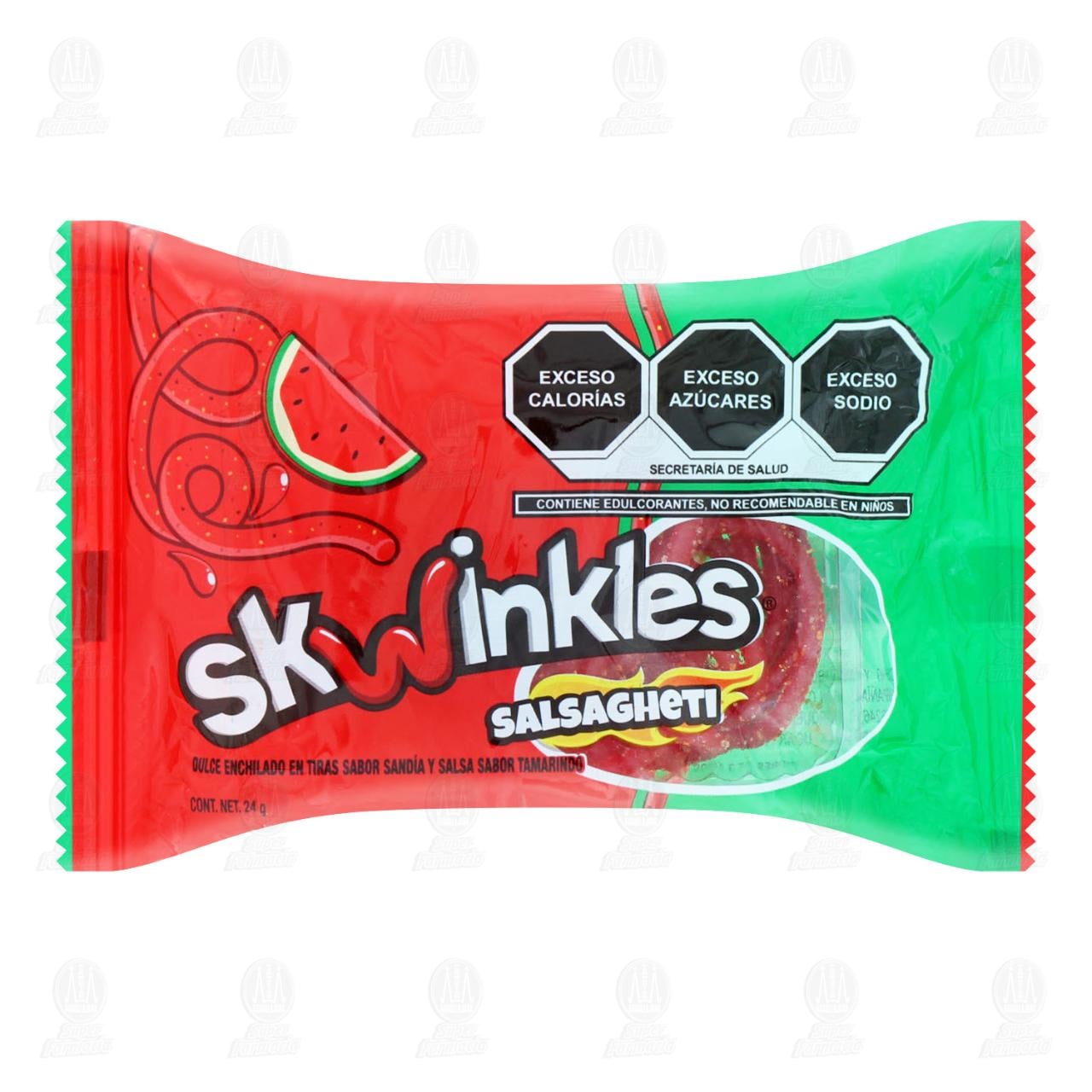 Dulce Enchilado Skwinkles Salsagheti Sabor Sand&iacute;a, 24 gr. image number 0