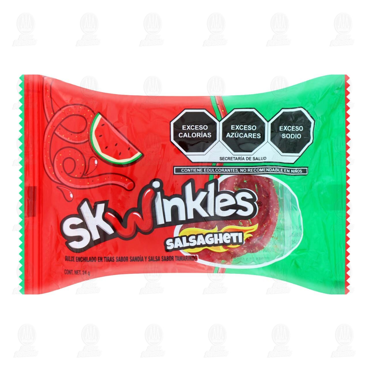 Dulce Enchilado Skwinkles Salsagheti Sabor Sand&iacute;a, 24 gr. image number 0