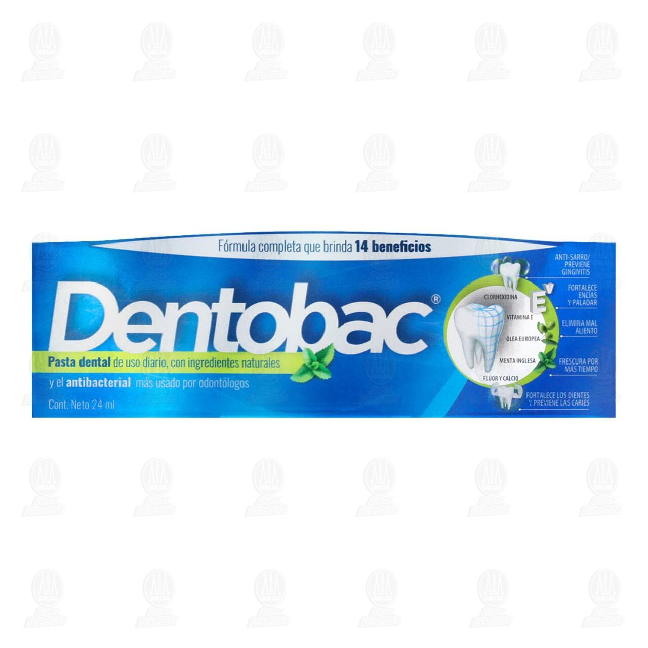Pasta Dental Dentobac, 24 ml. image number 1