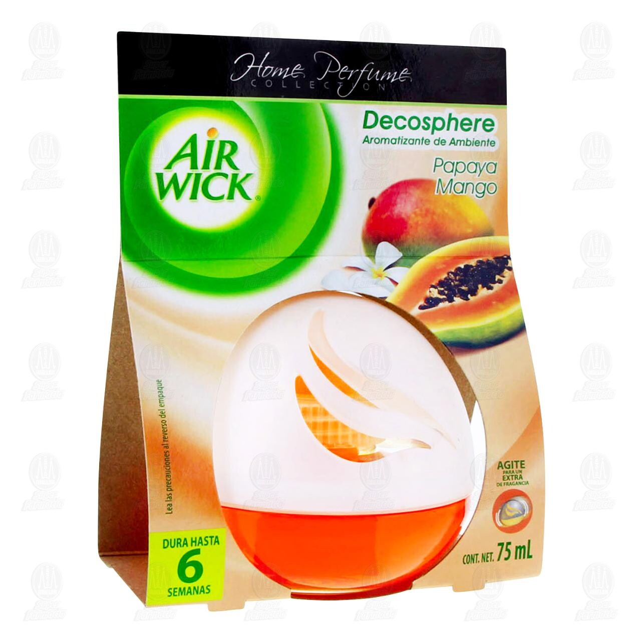 Air Wick Aromatizante de Ambiente Decosphere Papaya y Mango, 75 ml. image number 0