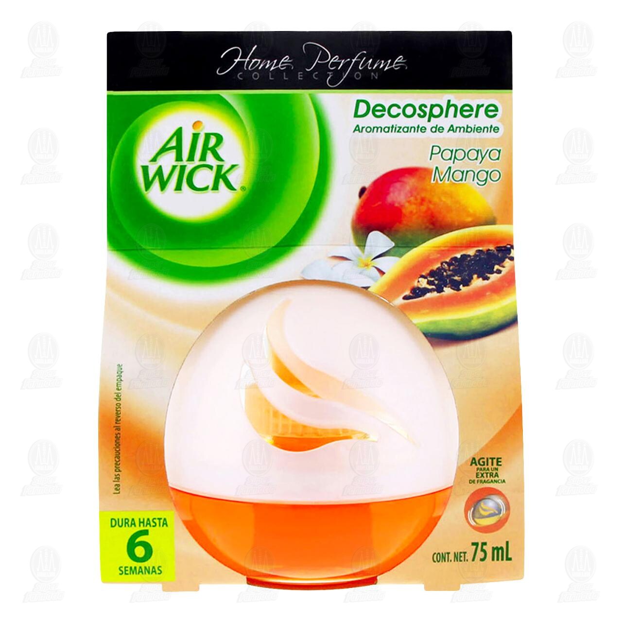 Air Wick Aromatizante de Ambiente Decosphere Papaya y Mango, 75 ml. image number 1