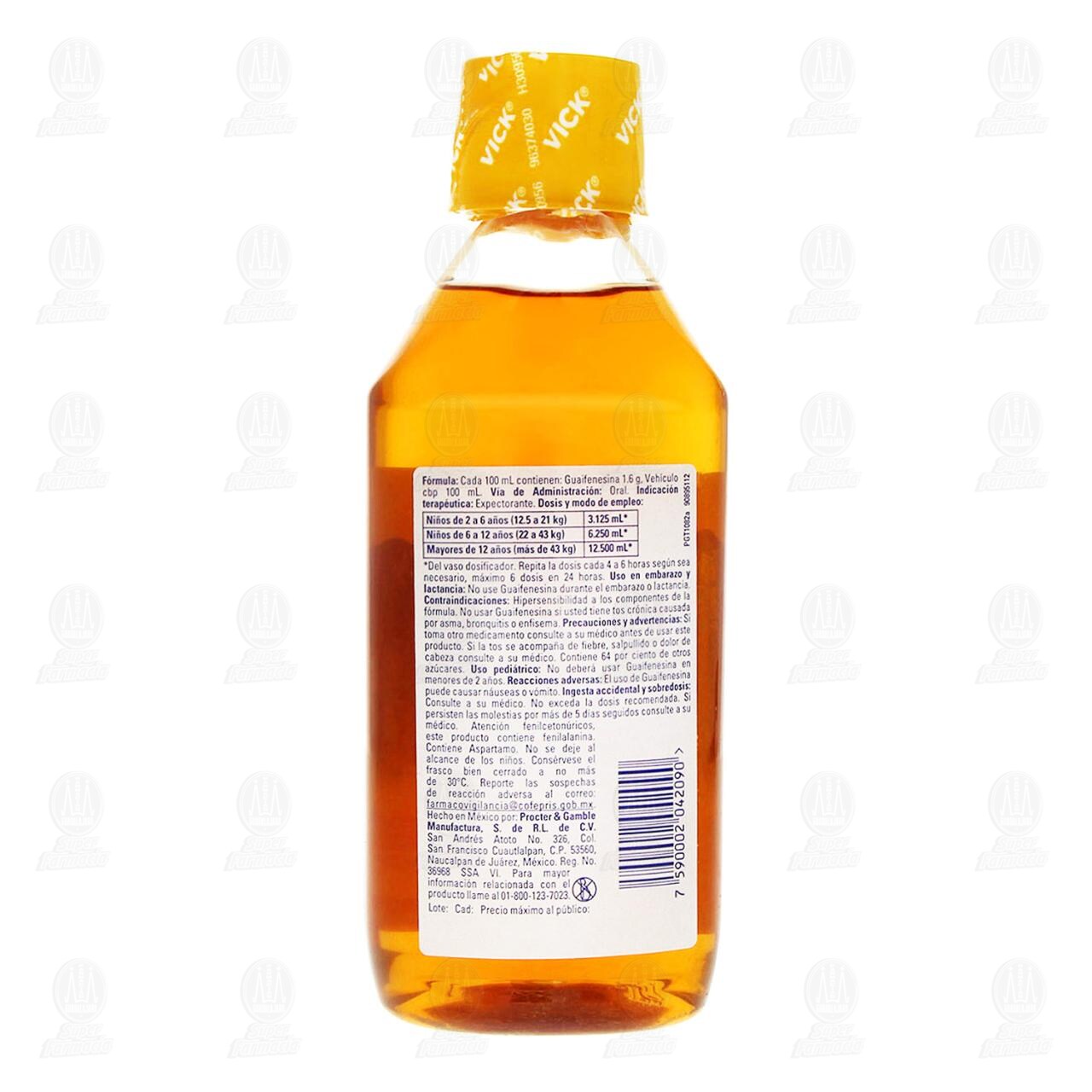 Vick 44 Jarabe Exp Sabor a Miel de Abeja, Mentol y Eucalipto, 240 ml. image number 2