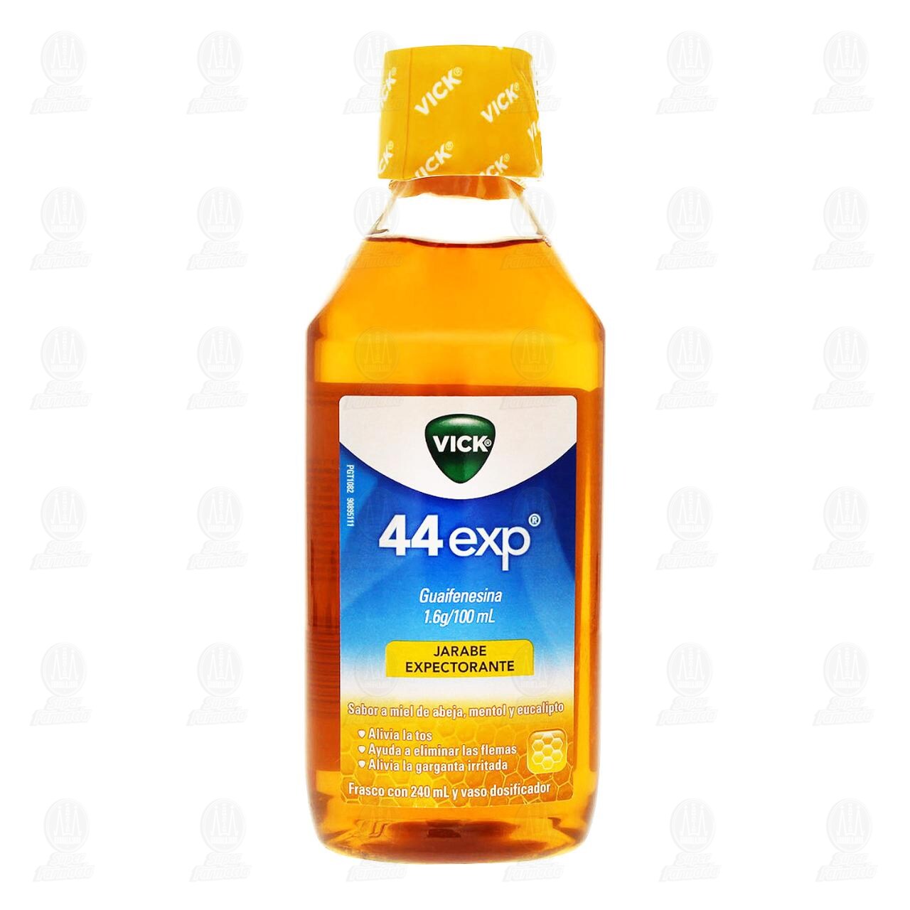 Vick 44 Jarabe Exp Sabor a Miel de Abeja, Mentol y Eucalipto, 240 ml. image number 1