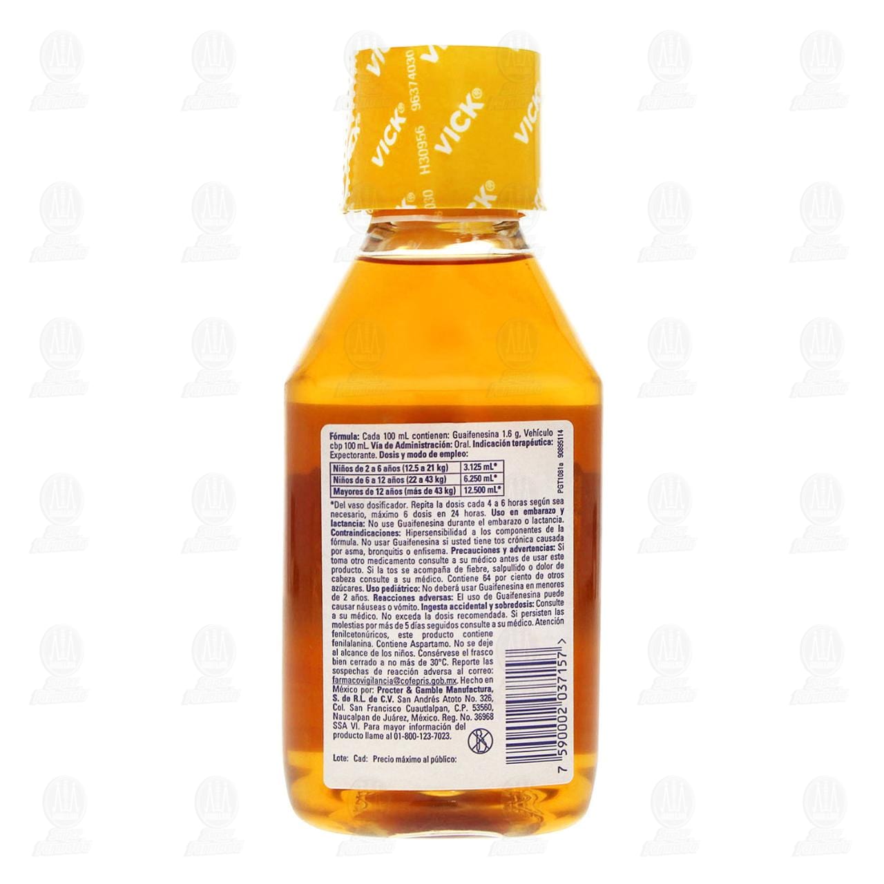 Vick 44 Jarabe Exp Sabor a Miel de Abeja, Mentol y Eucalipto, 120 ml. image number 2