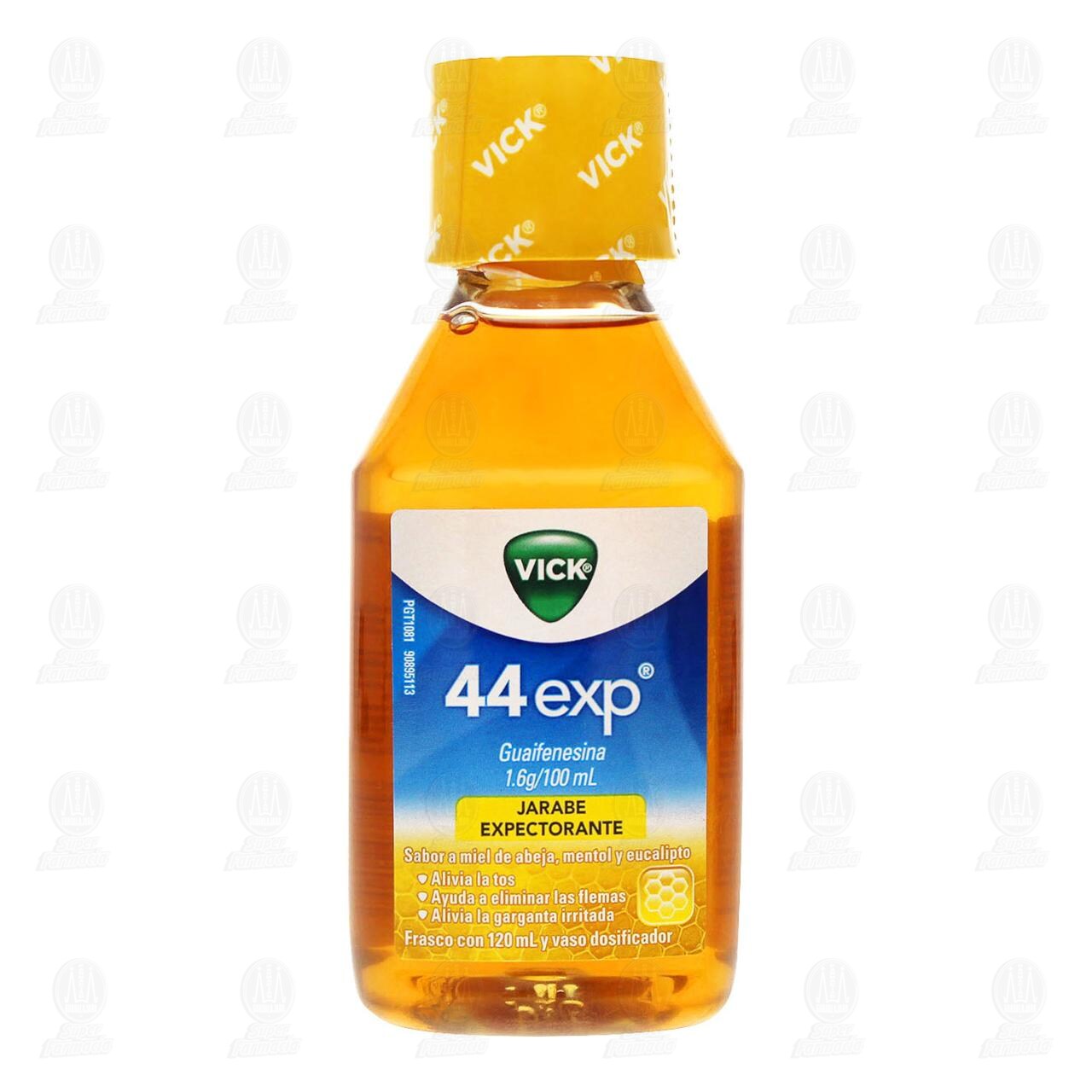 Vick 44 Jarabe Exp Sabor a Miel de Abeja, Mentol y Eucalipto, 120 ml. image number 1