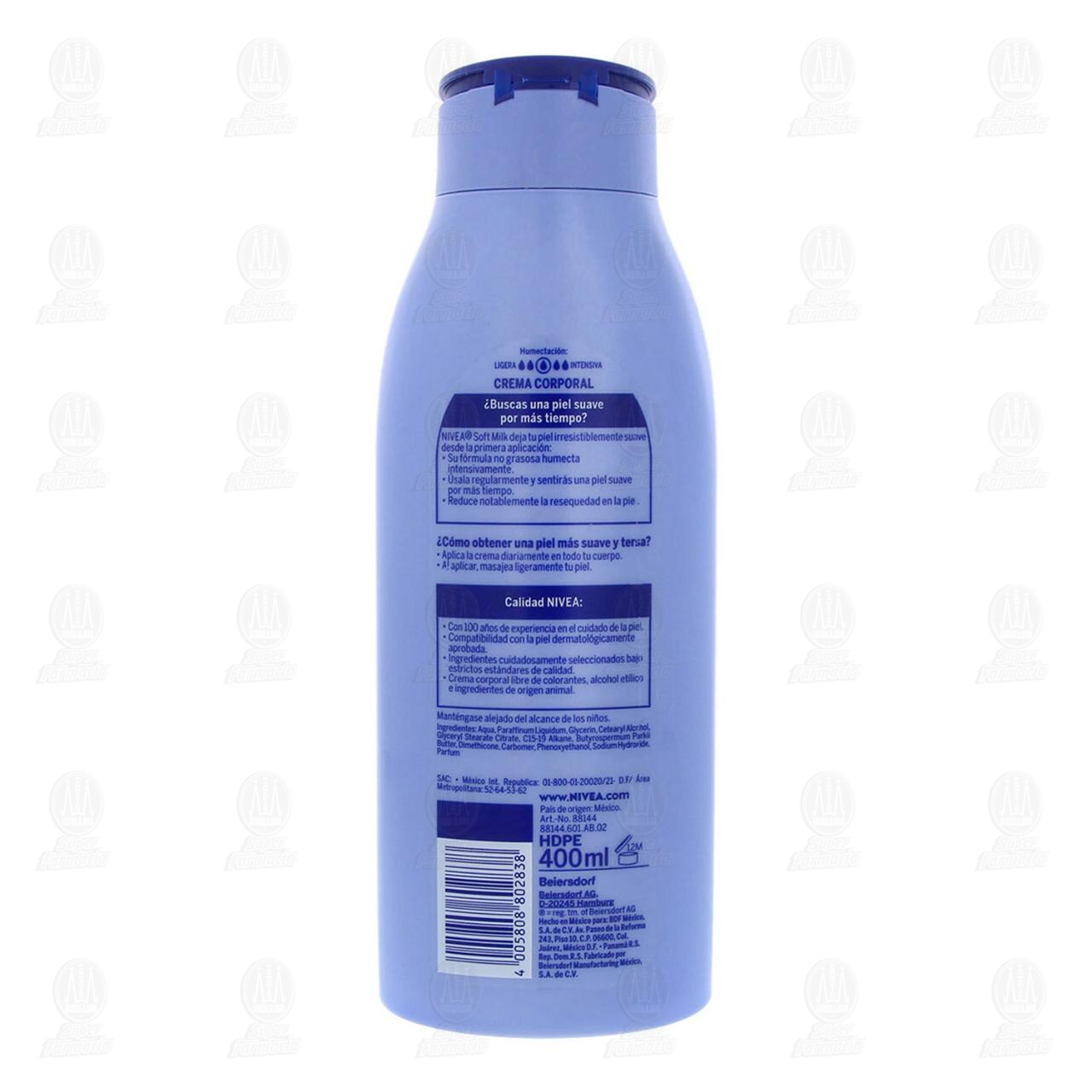 Nivea Soft Milk Crema Corporal Humectante con Karit&eacute; para Piel Seca, 400ml. image number 2