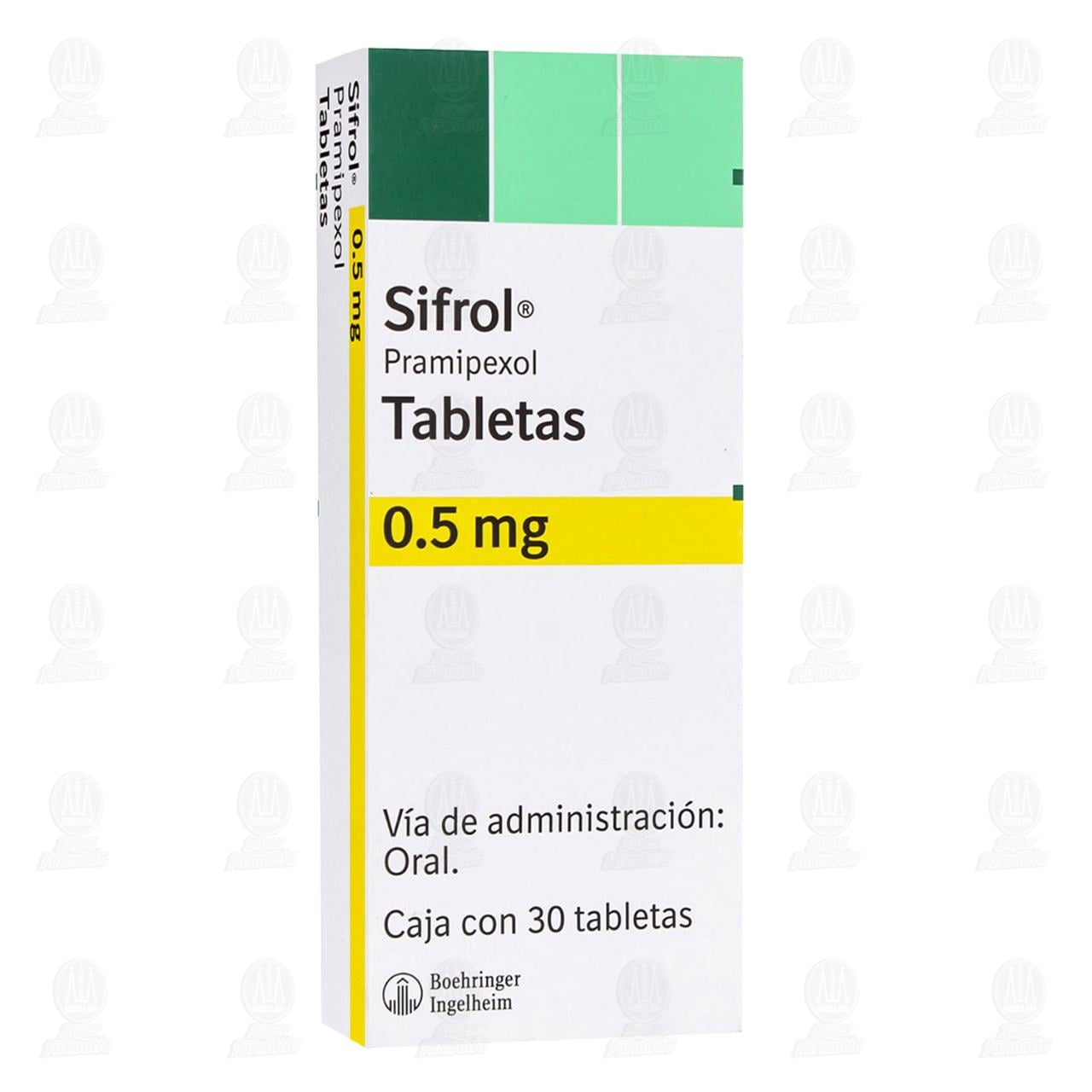 Sifrol 0.5 mg, 30 Tabletas.